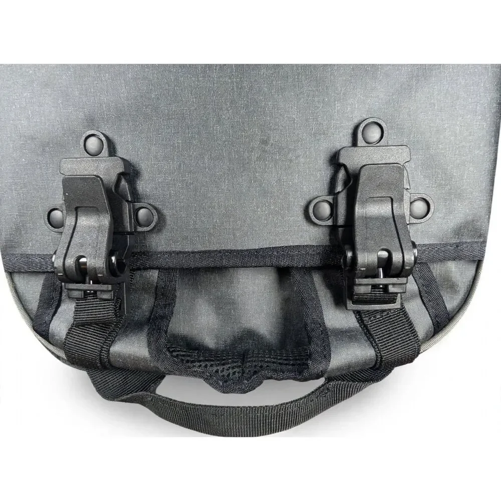 BiKASE Waterproof Bicycle Rack Trunk Bag Gray Neon Yellow Used Excellent